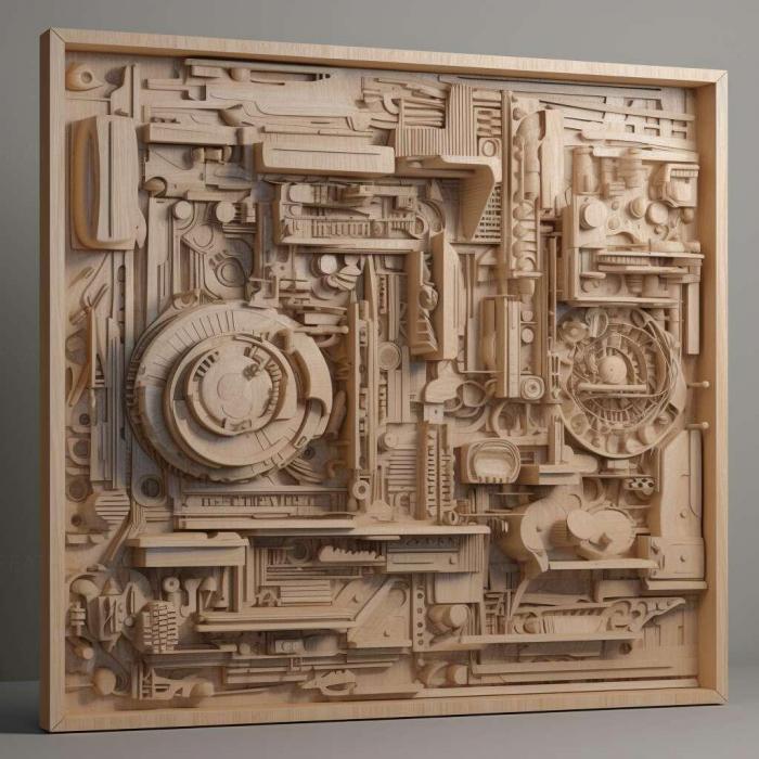 نموذج ثلاثي الأبعاد لآلة CNC 3D Art 